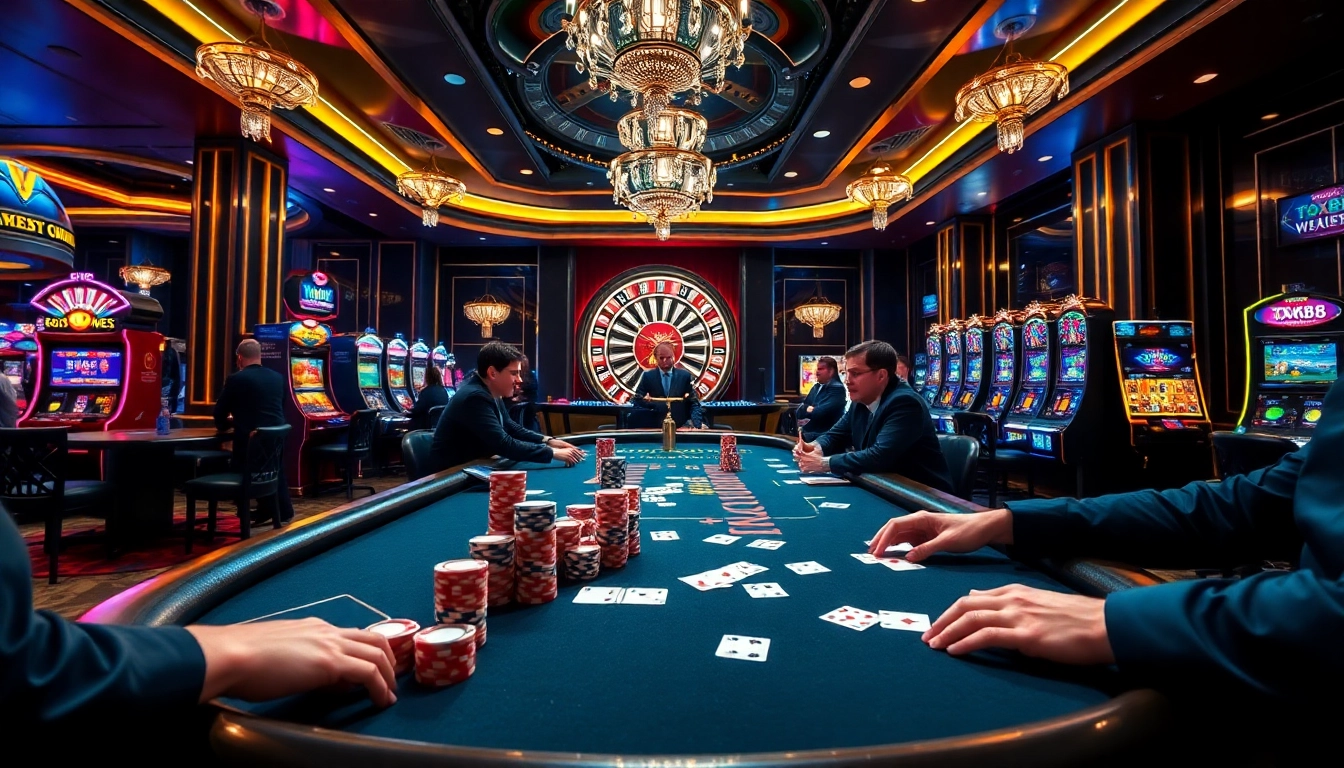 Experience the thrill of gambling at TX88 with vibrant casino tables and exciting gameplay.