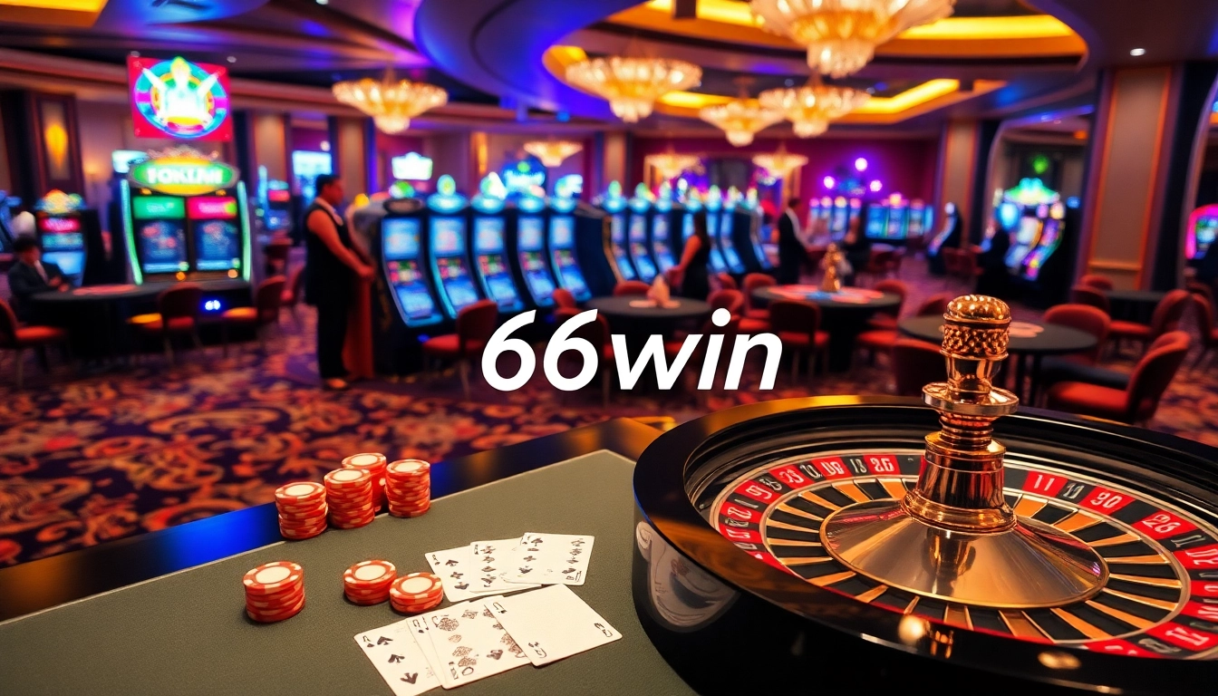Experience high-stakes excitement at 56win casino table with vibrant chips and roulette wheel.