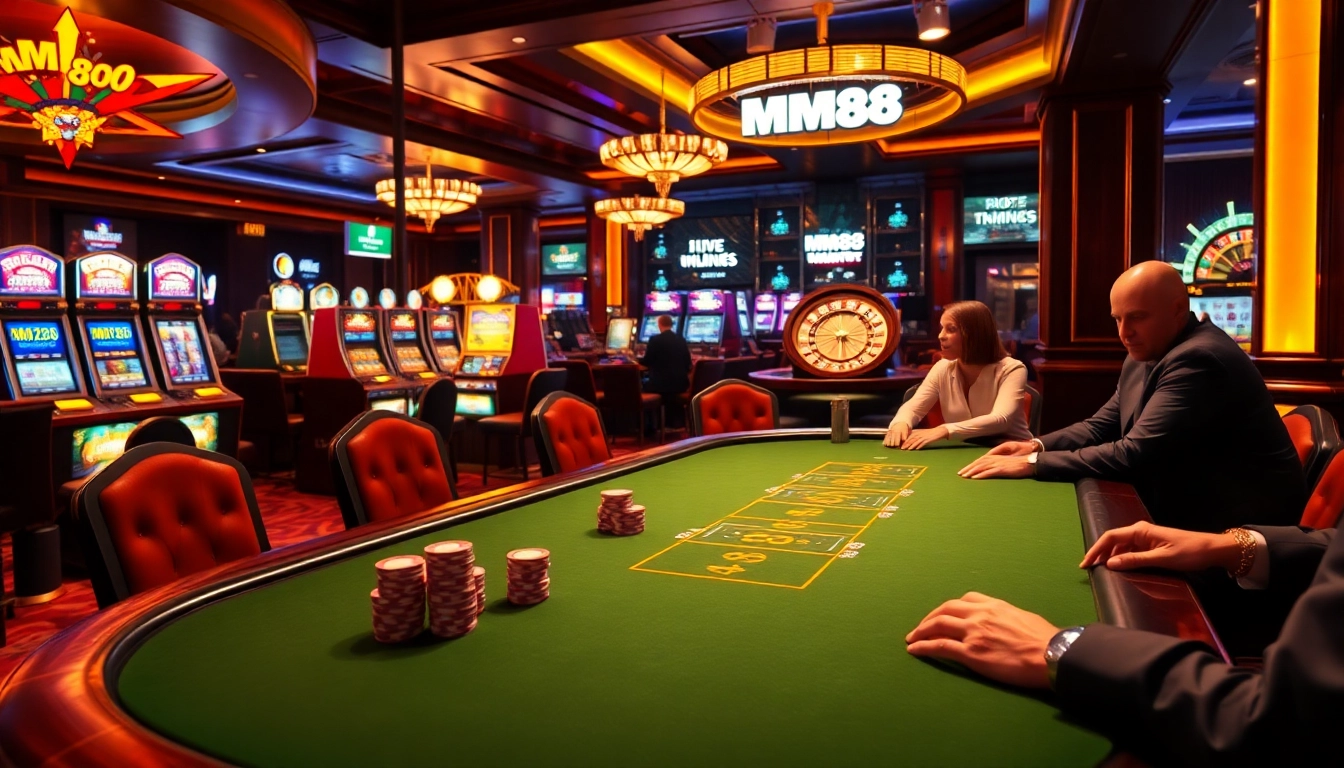 Engage in high-stakes poker at MM88, where luxury and excitement come together in the casino.