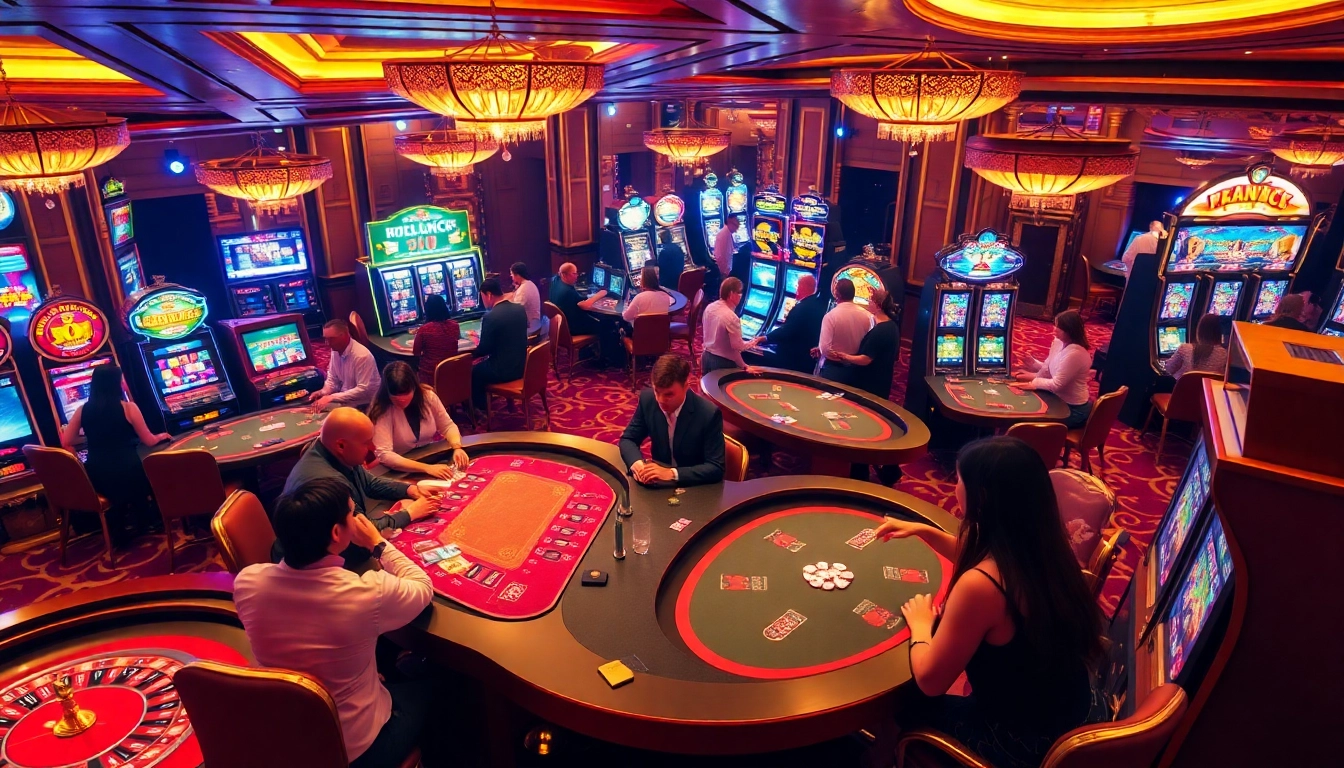 Engaging gameplay at PH222 Casino featuring exciting slot machines and vibrant poker tables.