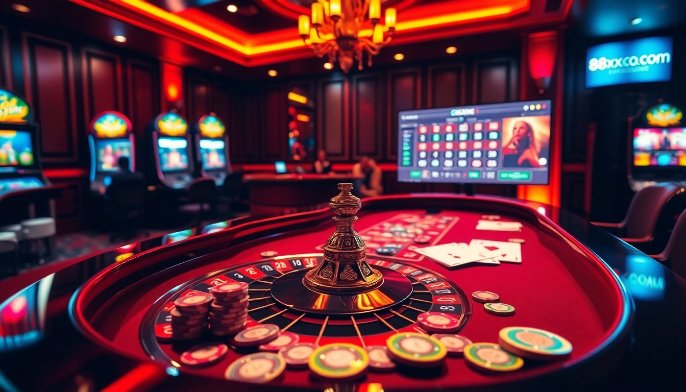 Experience high-stakes gaming at 88xx.co.com with a vibrant online casino atmosphere.