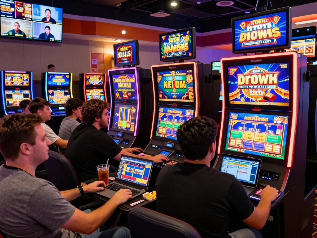 Engaged players enjoying the vibrant online casino experience at 45X with dynamic slot games and promotions.