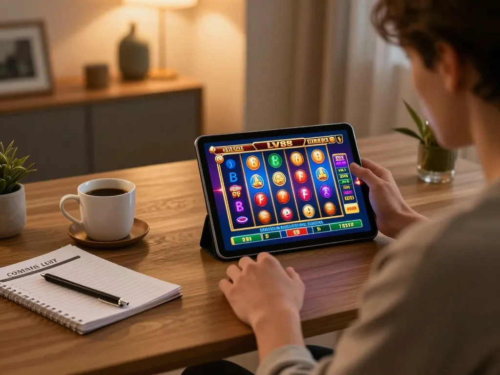 Play exciting LV88 casino games online at home in a cozy and stylish environment.