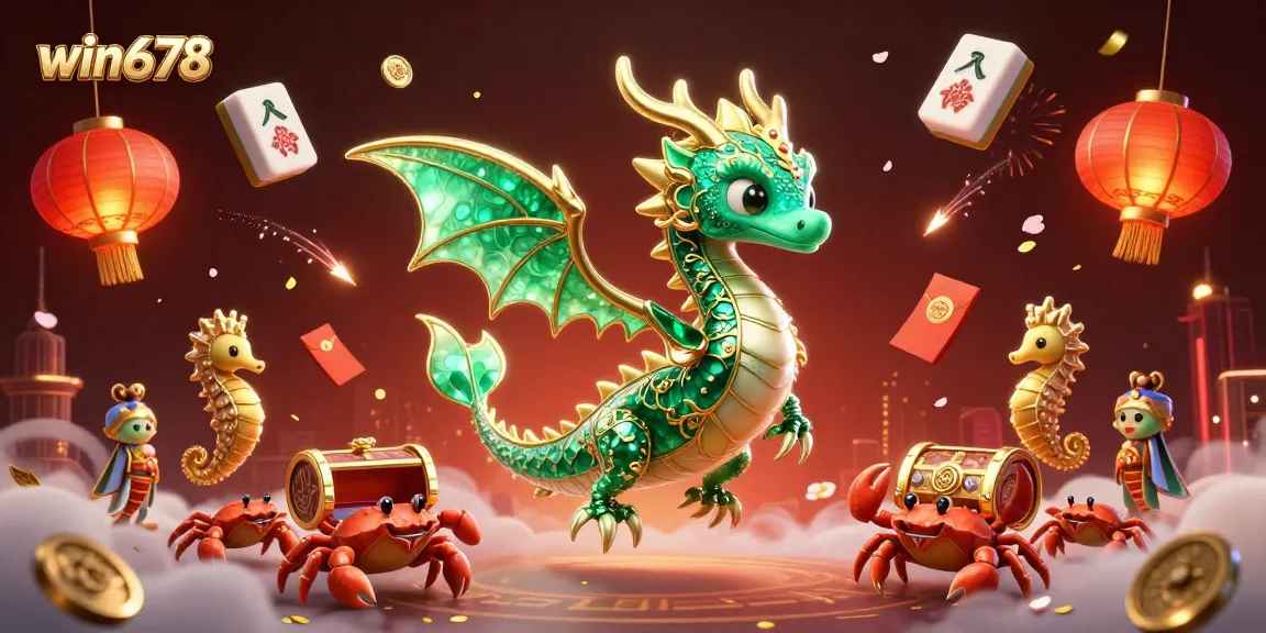 Join the excitement with win678 as emerald sea dragons and royal seahorses guard treasures in a magical casino!