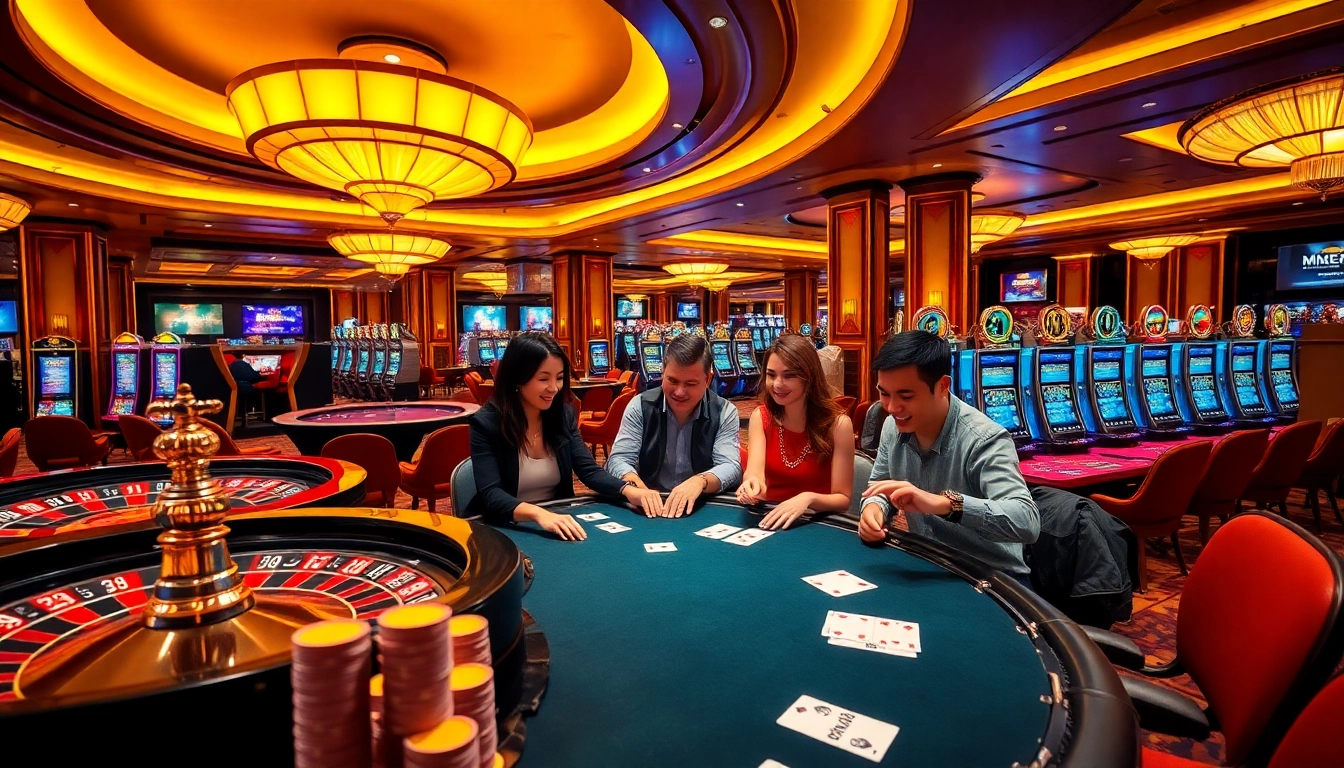 Experience the excitement of nhà cái mm88 with vibrant casino games and cheerful gamblers.