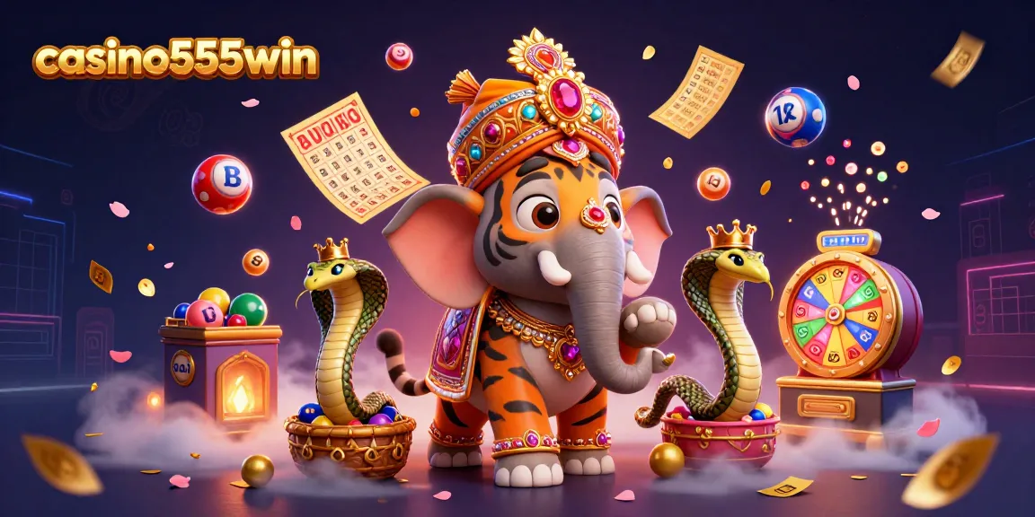 Experience exciting wins at casino555win with vibrant lottery balls and dynamic gaming elements.