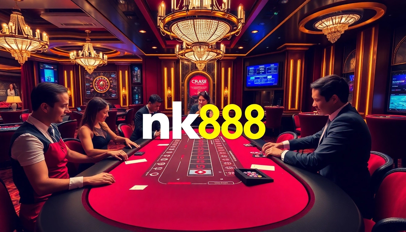 Engage in thrilling blackjack at nk88 casino with stunning decor and professional dealers.