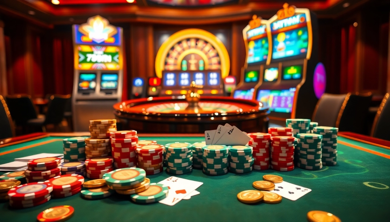 Experience the excitement of 789win with vibrant casino elements and high-stakes gaming.