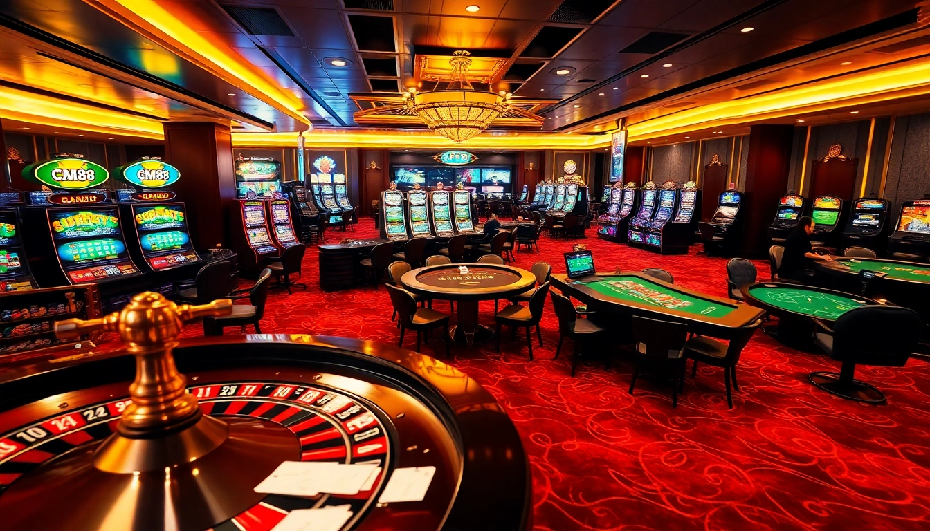 Play vibrant slot machines and enjoy roulette at https://cm88.autos/ in a luxury casino setting.