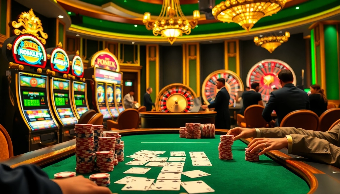 L444.art features a luxurious casino scene with poker chips and a roulette wheel in action.