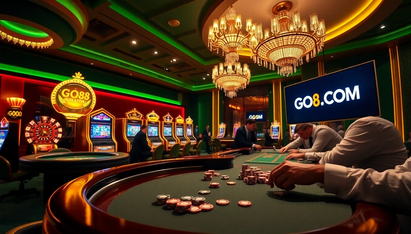 Engage with the excitement of gambling at GO8.COM with vibrant casino visuals and dynamic gameplay.