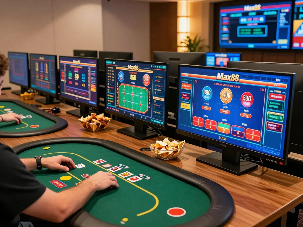 Engage with Max88 casino games across multiple screens for thrilling online gaming experiences