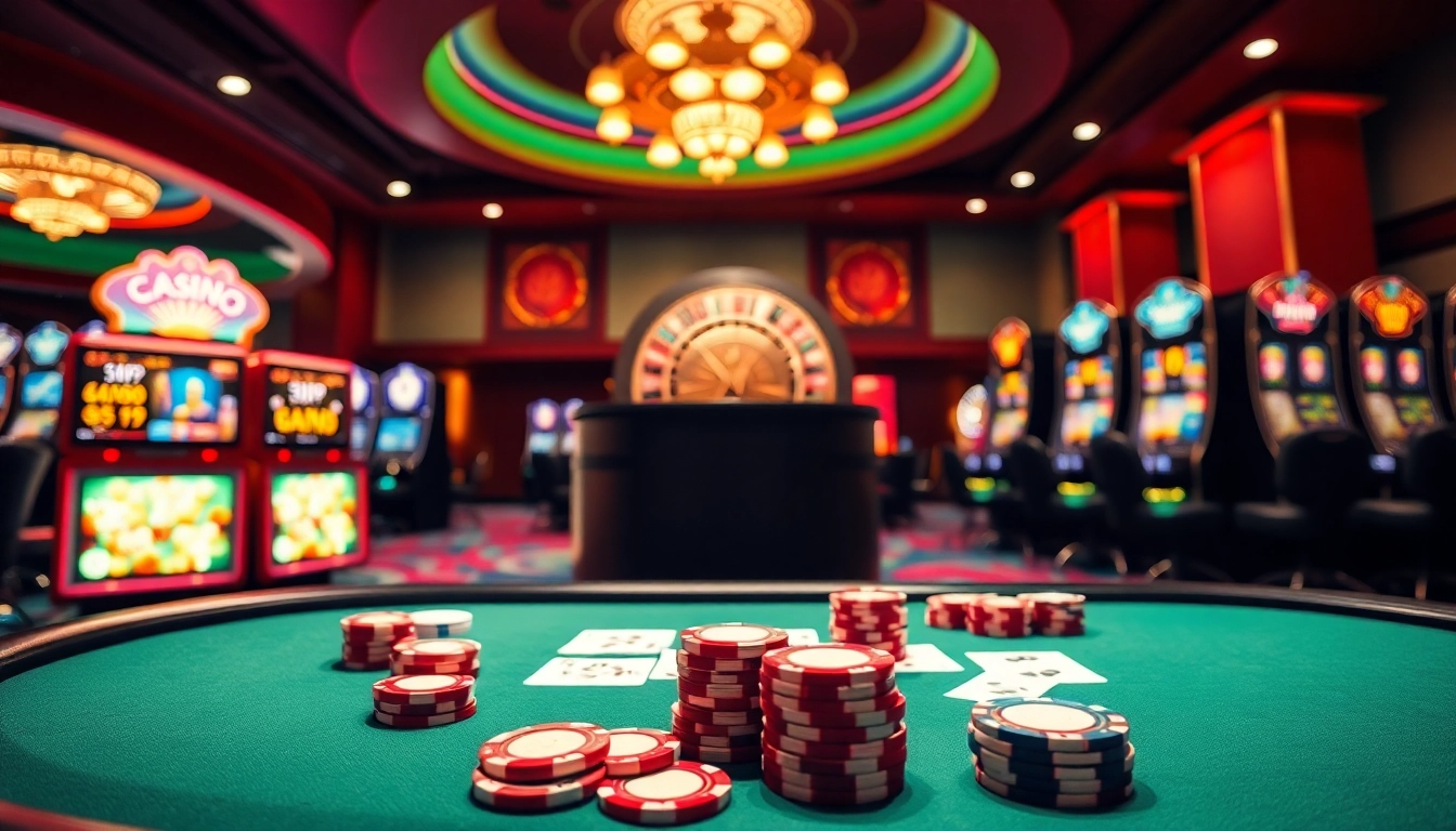 Experience the thrill of nohu90 with vibrant casino games, poker tables, and roulette wheels.