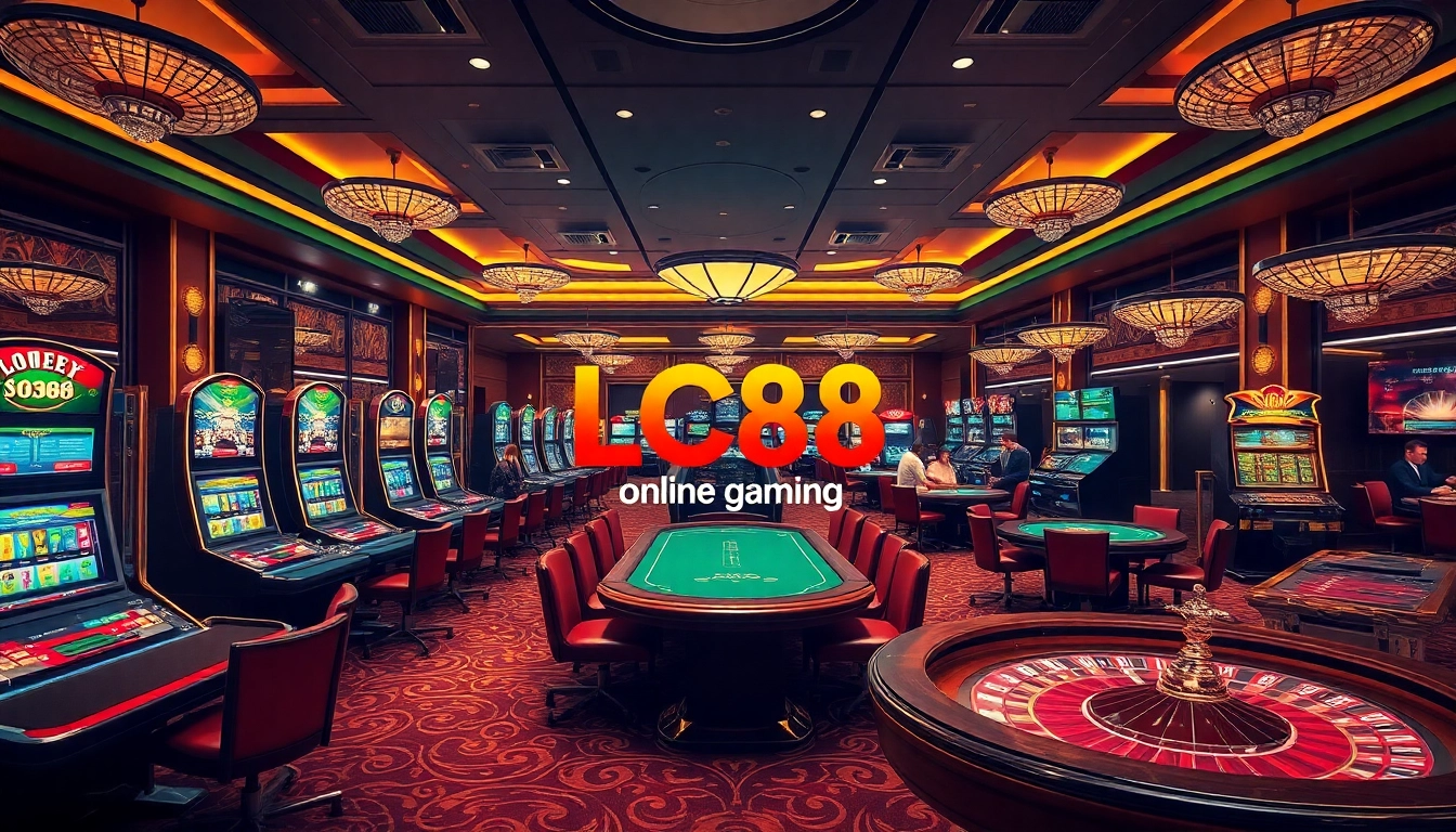 Experience the thrill of LC88 with vibrant casino action and luxury gaming atmosphere.