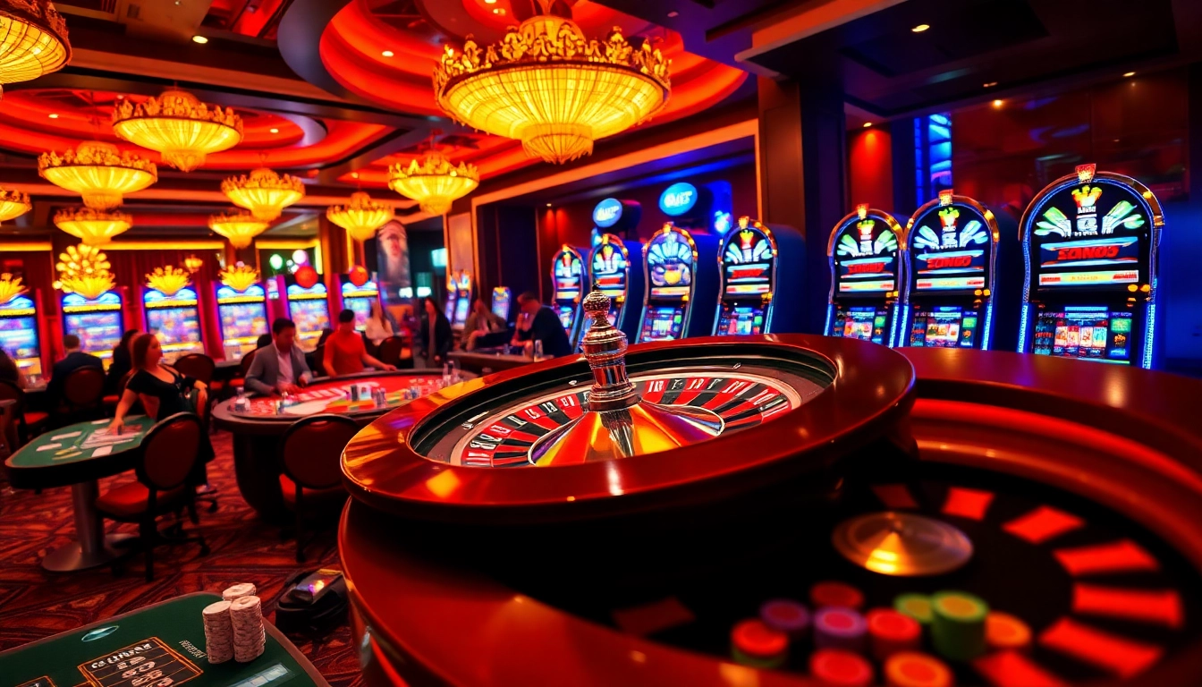 Experience the excitement of gambling at https://g28e.com/ with vibrant casino tables and roulette wheels.
