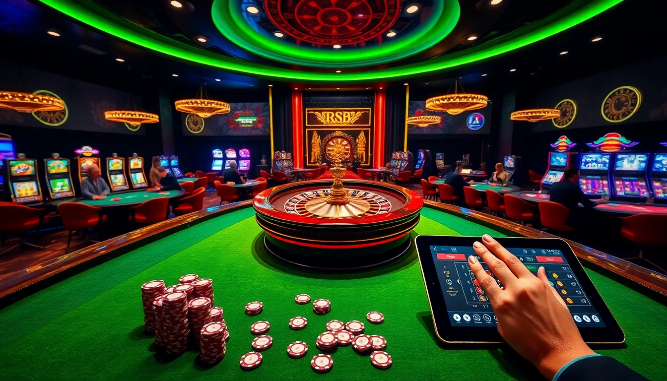 Experience the thrill of RR88 with vibrant casino tables and engaging players.
