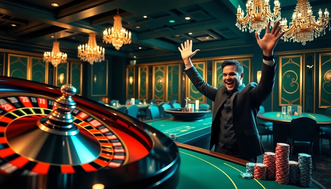 Winning at Iwin casino with vibrant colors and luxurious atmosphere