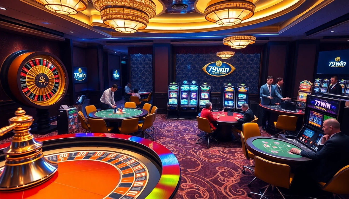 Players experience the thrill of winning at a luxurious 79win casino with poker and roulette.