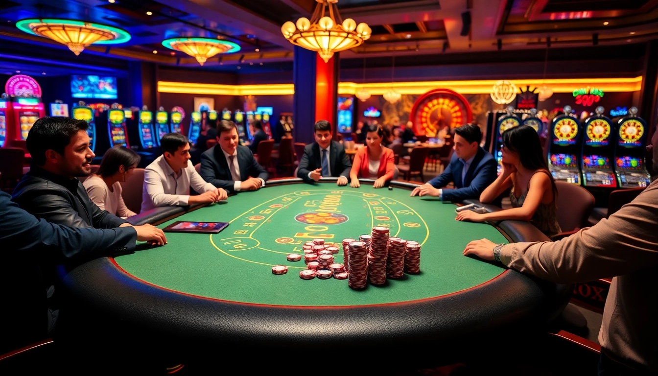 Exciting gameplay at G28 showcasing high-stakes blackjack and vibrant casino chips.