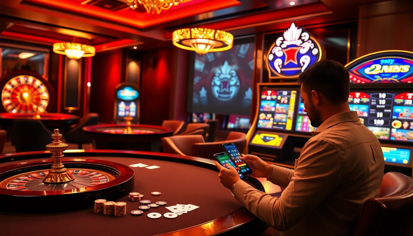Experience thrilling gameplay at nn88 online casino with vibrant poker and roulette tables.
