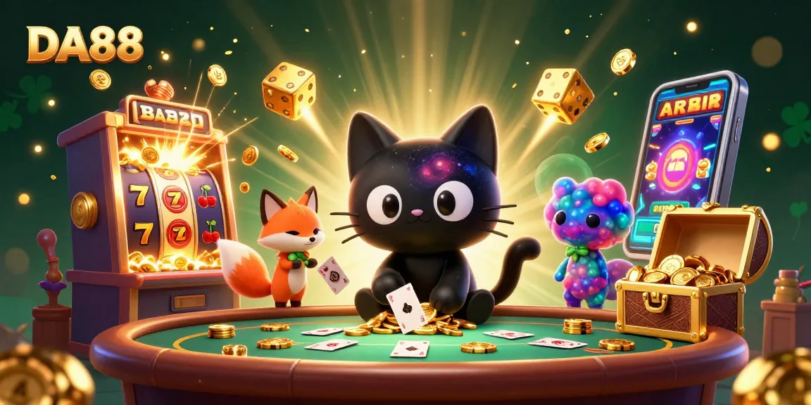 Spin the reels with DA88 in a vibrant cosmic casino, enjoying a jackpot explosion of excitement!