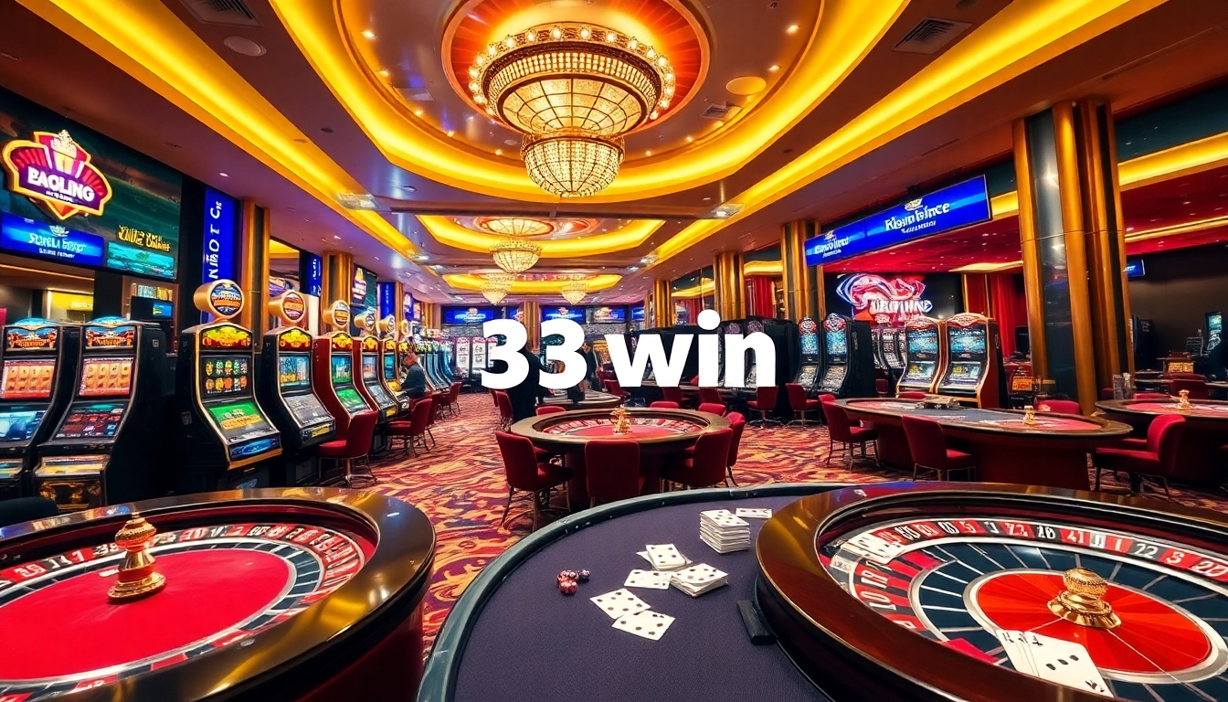 Experience the thrill of winning at 33win casino with exciting games and vibrant atmosphere.