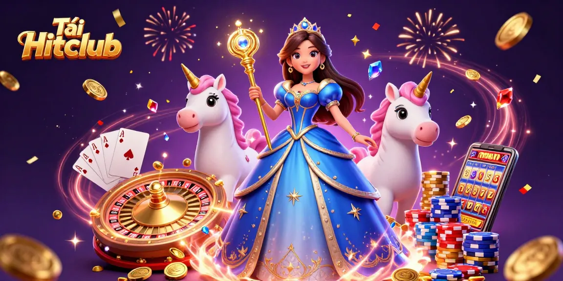 Tải Hitclub and experience exciting gameplay, adorned with vibrant casino elements and characters.