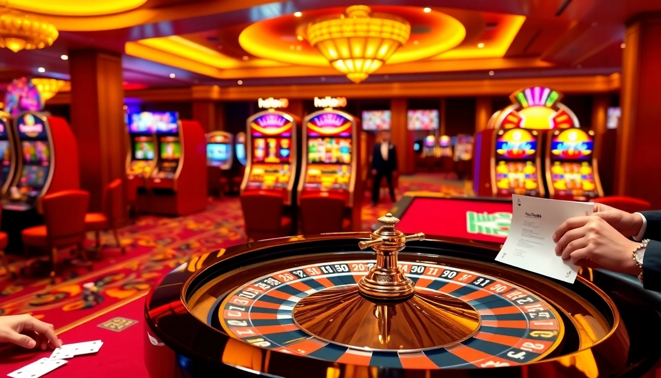 Experience the thrill at Hello88 casino with vibrant tables and exciting gaming action.