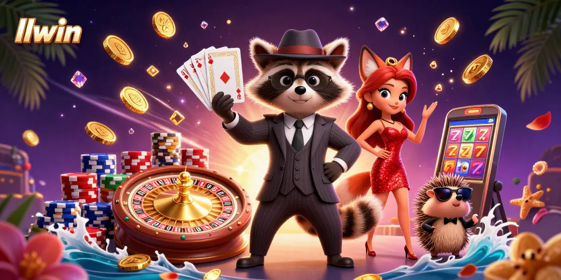 Experience big wins at llwin with engaging characters in a vibrant casino scene.