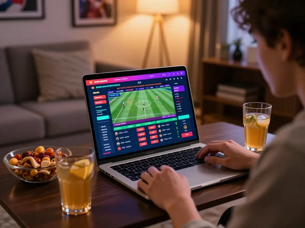 Bet on real-time odds at 78win with a user enjoying the sports betting experience.