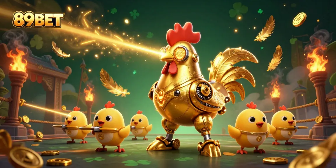 Engage with the dynamic world of 89BET through a vibrant 3D casino illustration.