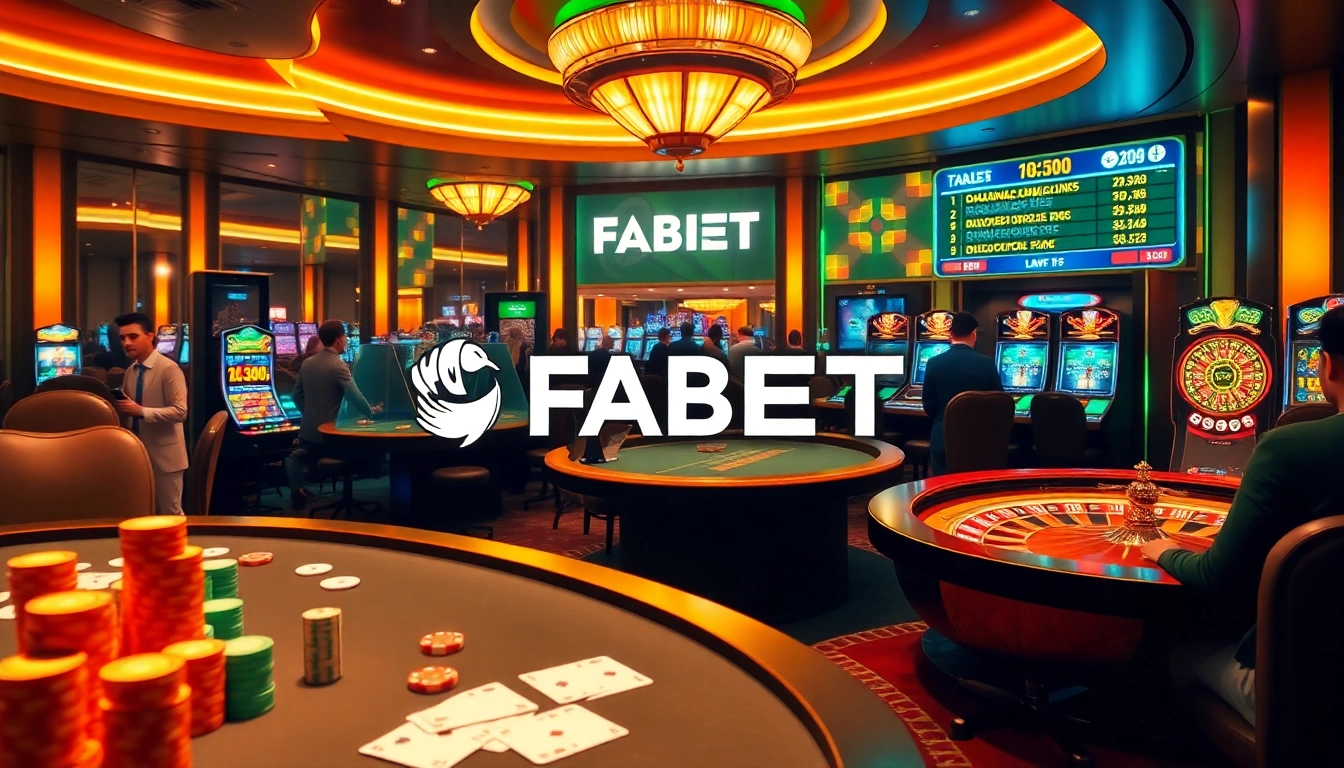 Experience the thrill of casino games at FABET with exciting live dealer tables and slot machines.