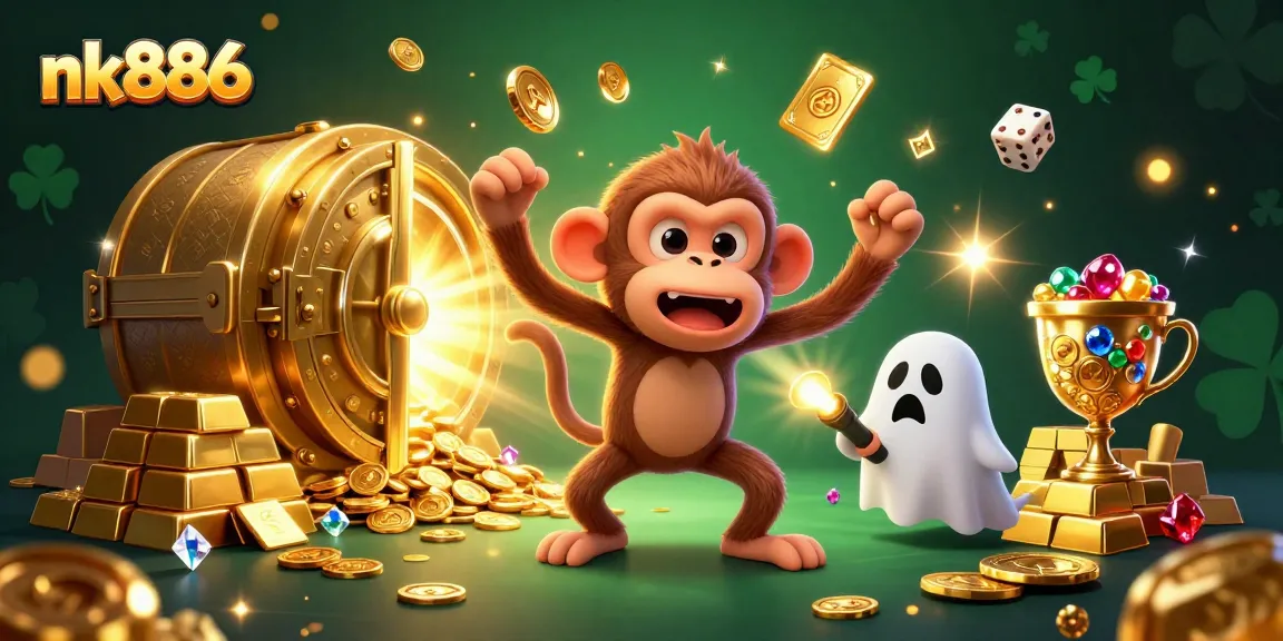 Experience exciting gaming adventures with nk886 as a ghost-hunting puppy tracks a mischievous poltergeist monkey!