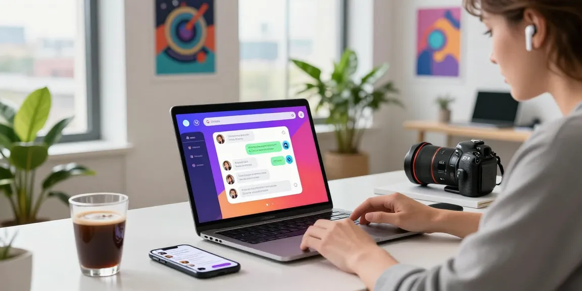 Engaging with innovative ai sex chat features in a modern tech workspace.