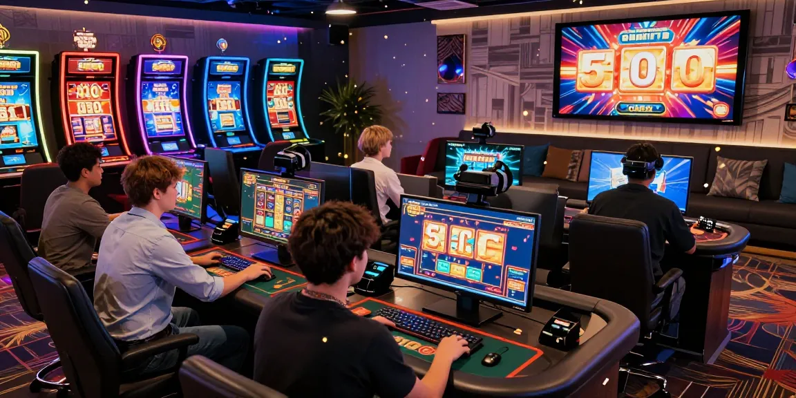 Exciting online casino atmosphere featuring diverse players enjoying non gamstop casinos with colorful visuals and bonuses.