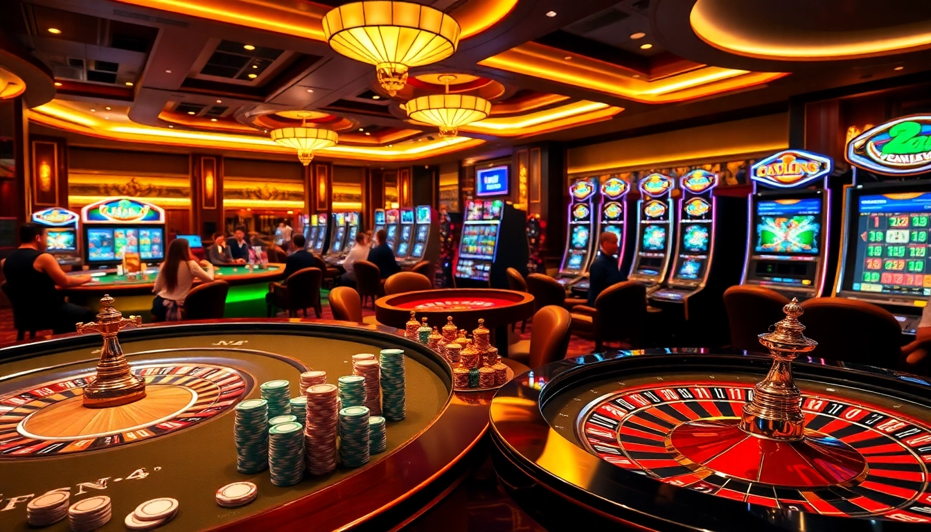 Experience thrilling gambling excitement at vaoluoitv with vibrant casino game visuals.
