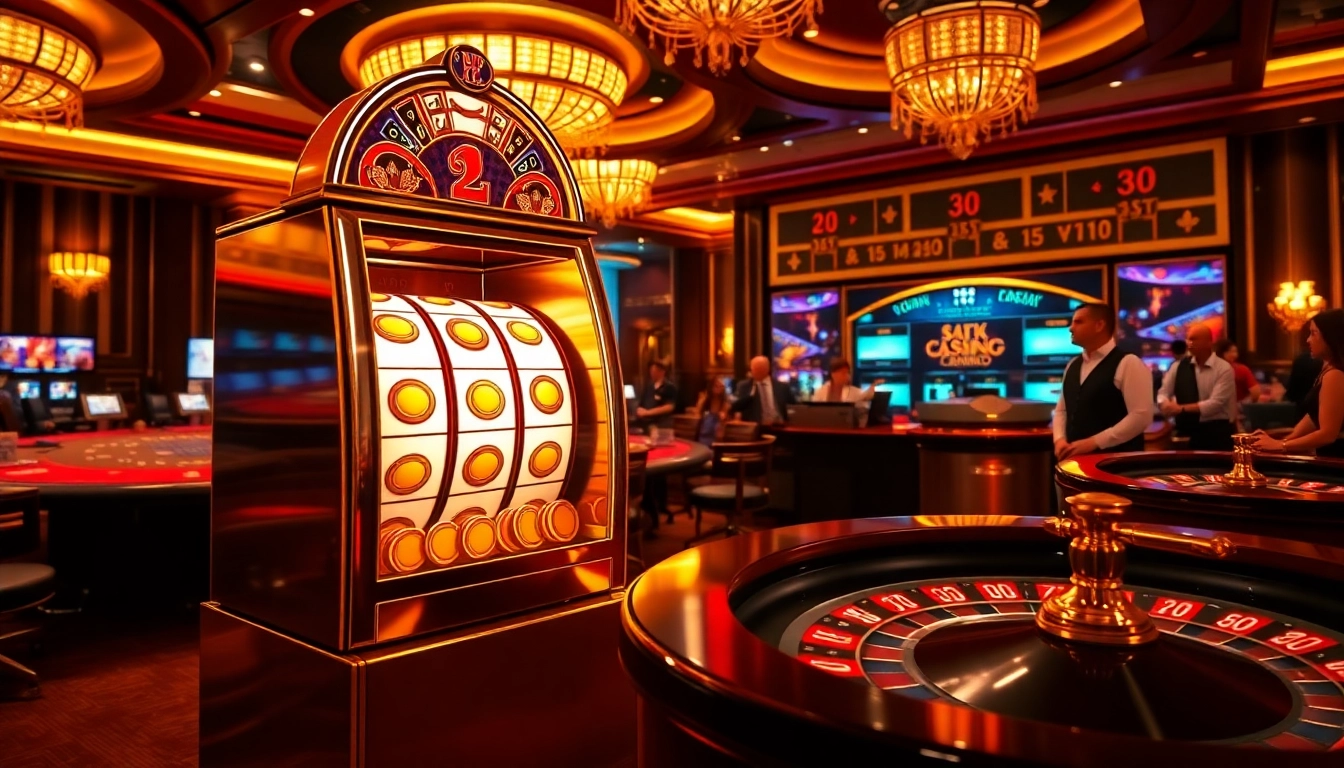 Experience thrilling gameplay at HZ88's vibrant casino with dynamic slot machines and confident players.