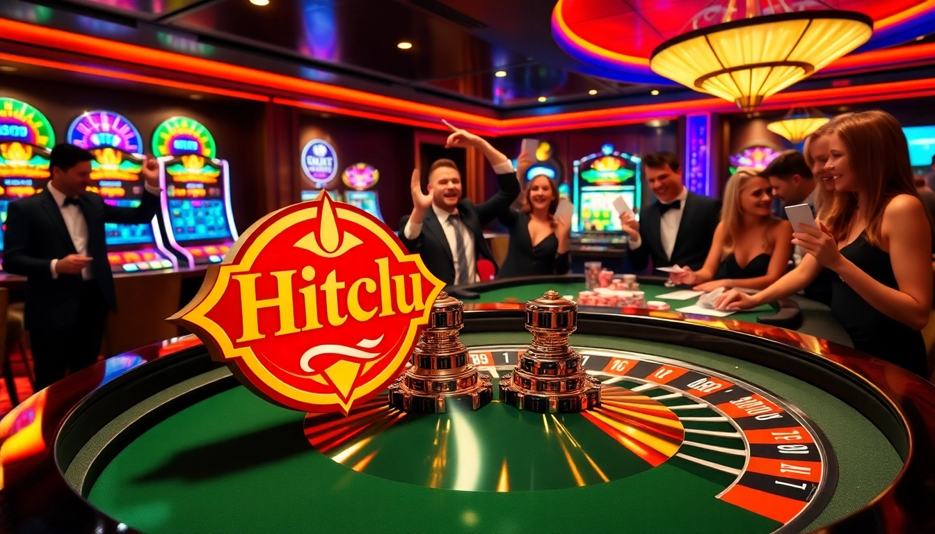 Hitclub players celebrating their wins at a professional online casino table game.