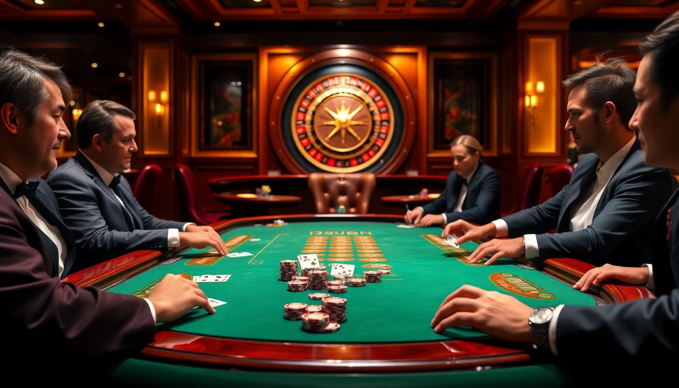 Experience premium gaming thrills at 33WIN with a luxurious poker scene filled with excitement and high-stakes action.