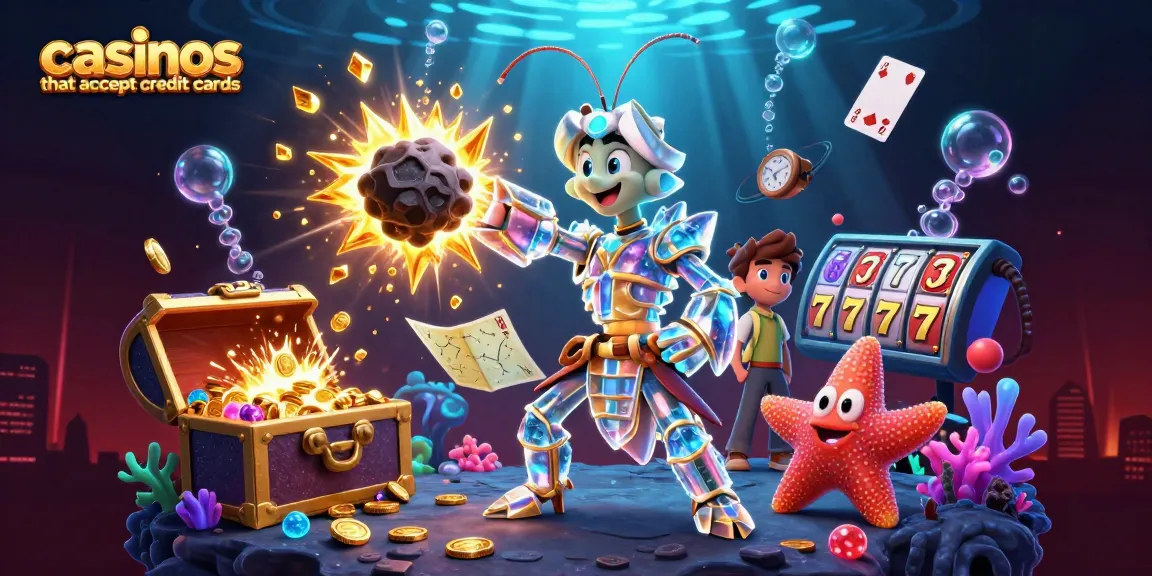 Experience the thrill at casinos that accept credit cards with vibrant slot games and dynamic gold explosions.