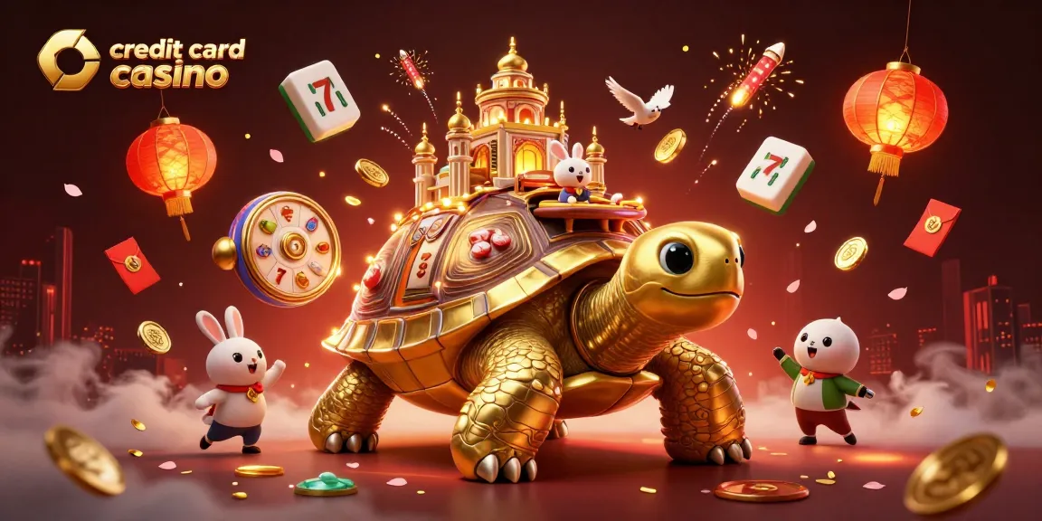 Experience the excitement of a credit card casino with vibrant characters and game elements.