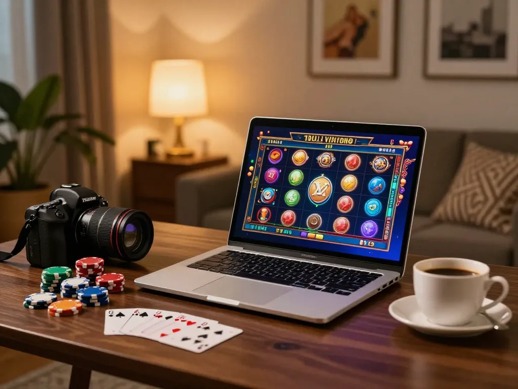 Experience thrilling gaming action at LV88 with exciting slot machines and cozy home setup