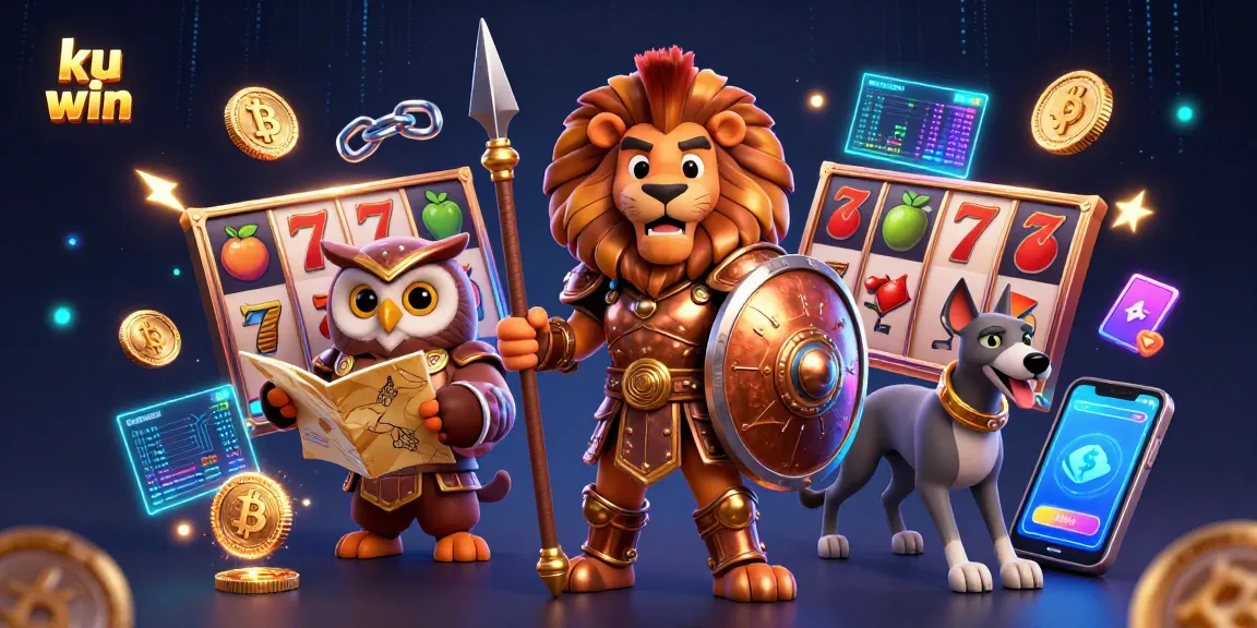 Win exciting jackpots at ku win casino with vibrant 3D lions and dynamic slot visuals.