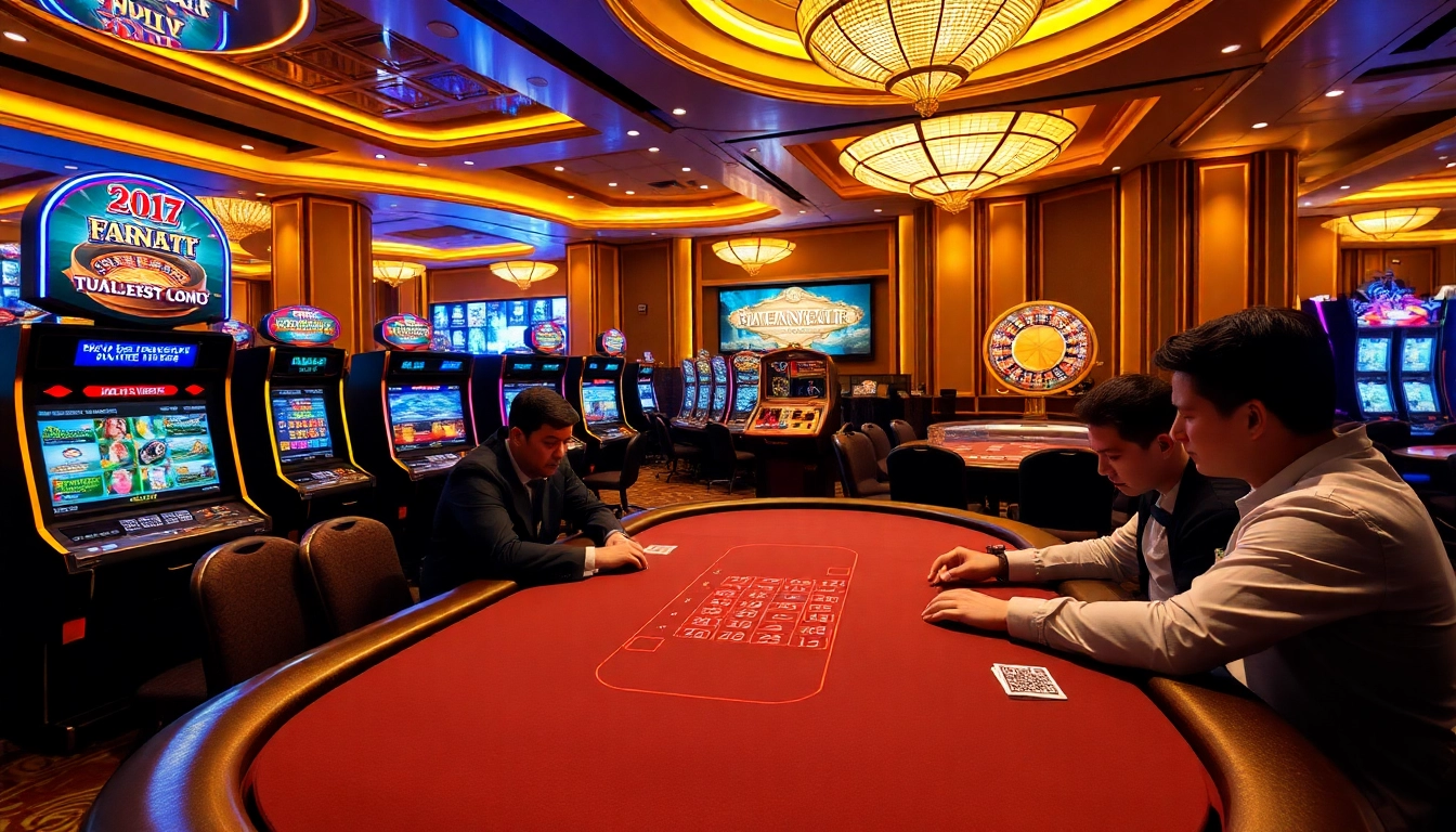 Experience thrilling gaming at https://hay881.com/ with vibrant casino tables and players enjoying poker.