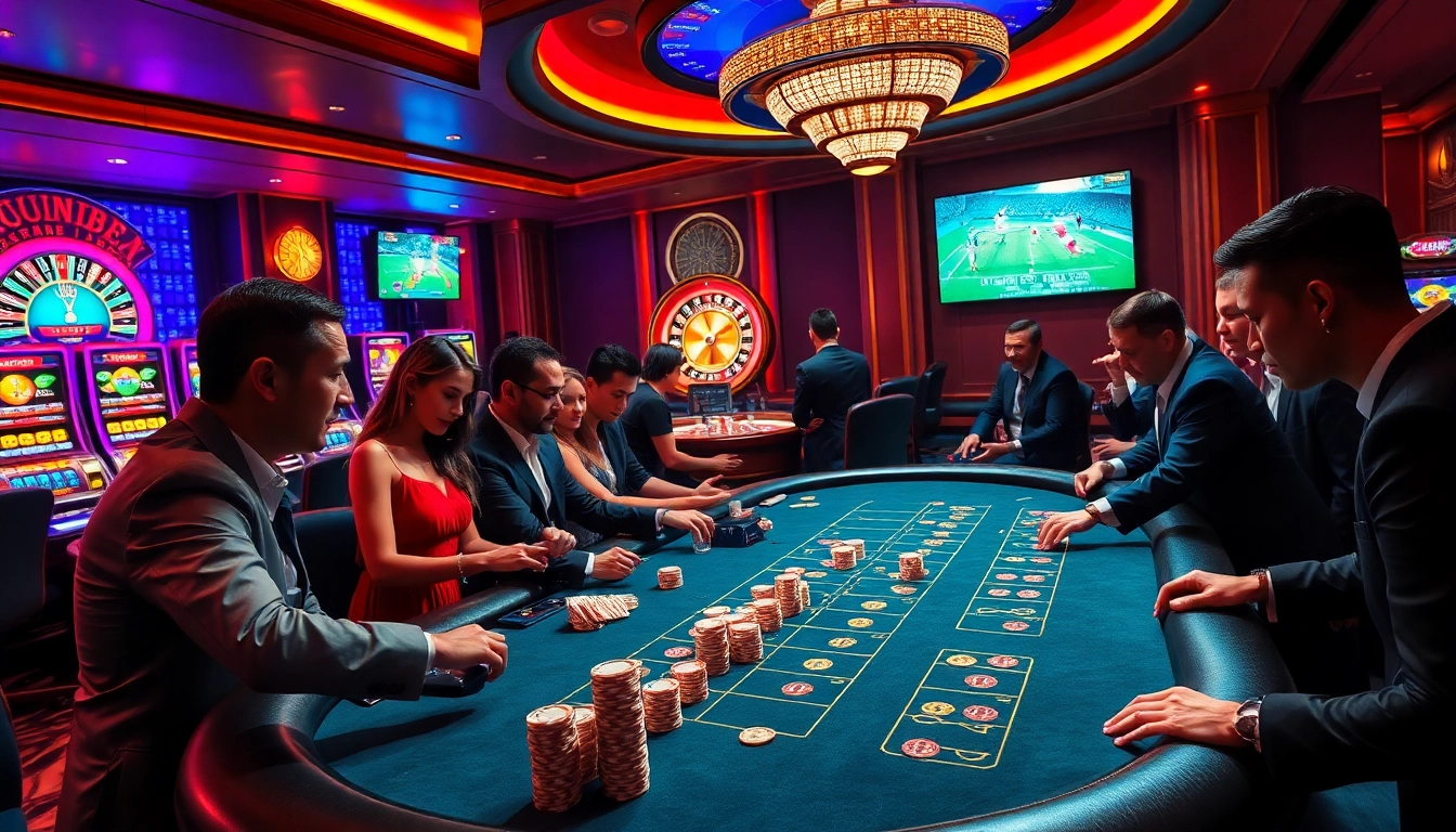 Experience excitement with LuongSonTV showcasing live football while engaging at the poker table.