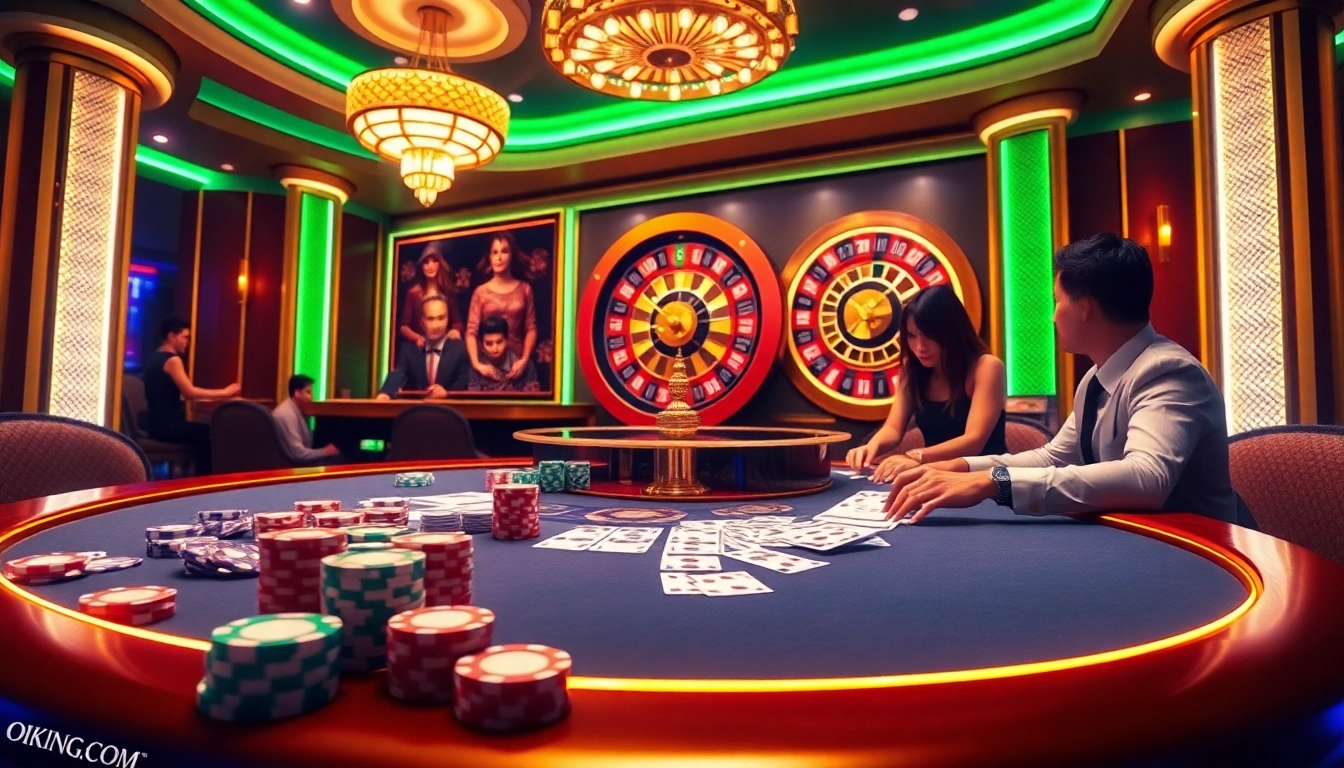 Experience the thrill of winning at OKKING COM with vibrant poker games.