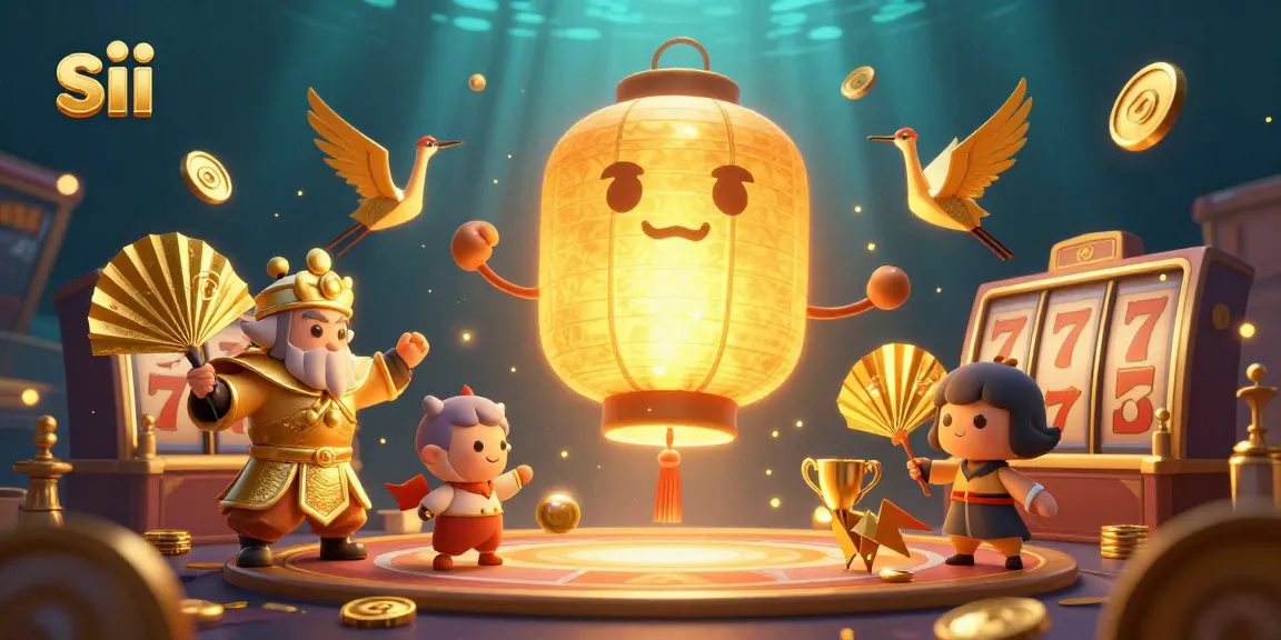 Engage with sii's interactive gaming experience featuring vibrant characters and slot elements.