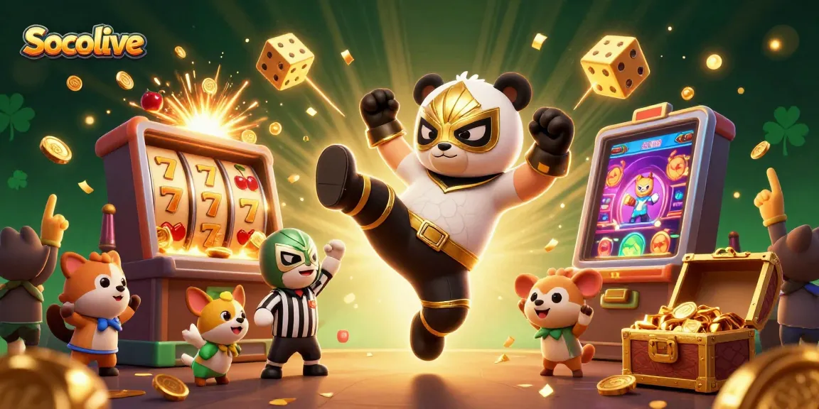 Socolive streamers win the jackpot with vibrant slot elements and lively characters.
