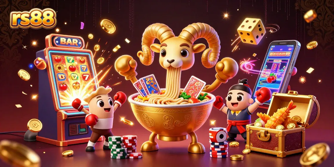 Experience the excitement of rs88 with vibrant 3D cartoon characters and casino game elements!