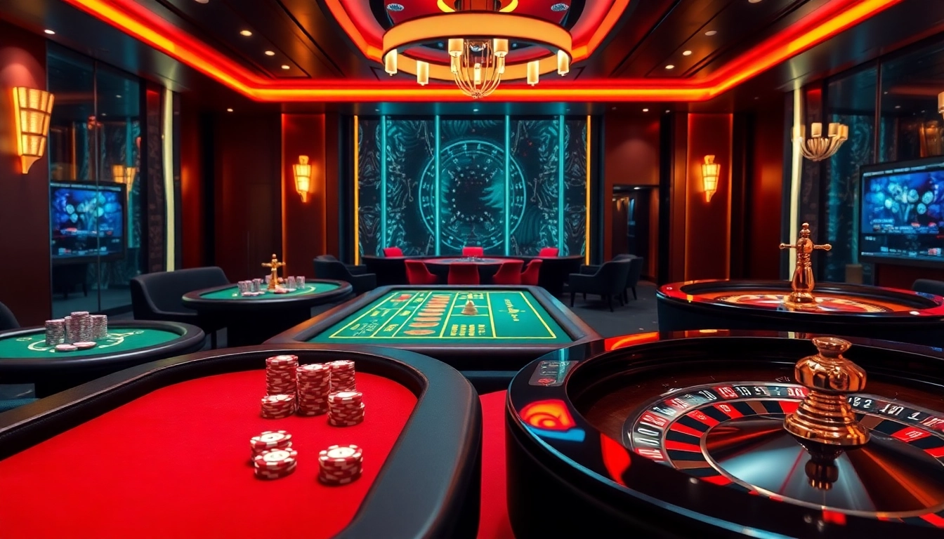 Experience thrilling online gambling at https://888vnd.space/ with vibrant casino tables and luxury gaming elements.